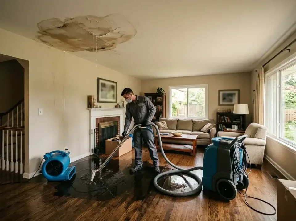 attic-pipe-burst-ceiling-drip-008 — frequently asked questions, Water Damage Restoration & Carpet Care in Green Forest, AR